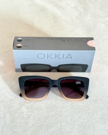 Okkia Elba Occhiali Donna Squadrati Black Shaded Rose