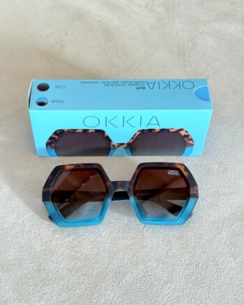 Okkia Emma Occhiali Donna Bicolore Havana E Blue