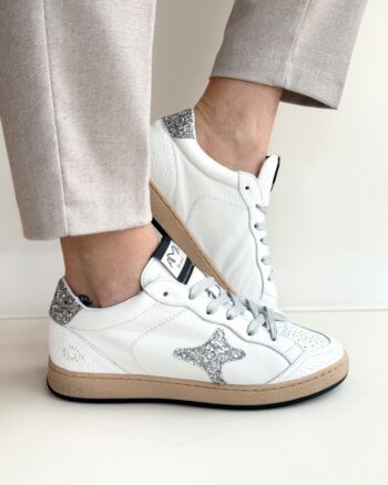 Ama Brand Sun Sneakers Donna Bianca E Argento