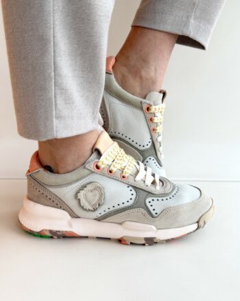 Satorisan Chacrona Sneakers Donna In Pelle Sfoderata Beige