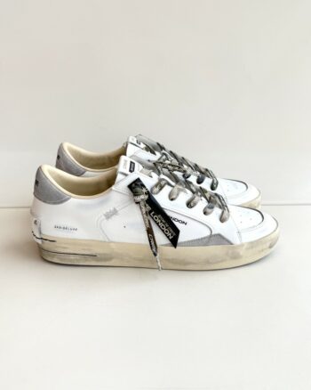 Crime London Sk8 Deluxe Sneakers Uomo Bianca Con Lacci Camouflage