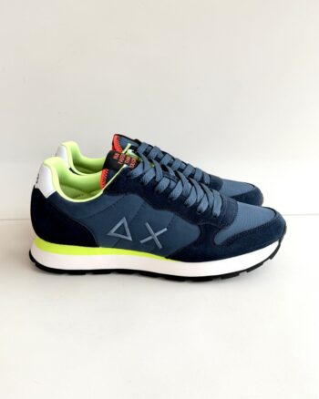 Sun 68 Tom Sneakers Uomo Blu Con Dettagli Fluo