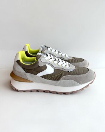 Voile Blanche Qwark Sneakers Uomo Verde E Beige