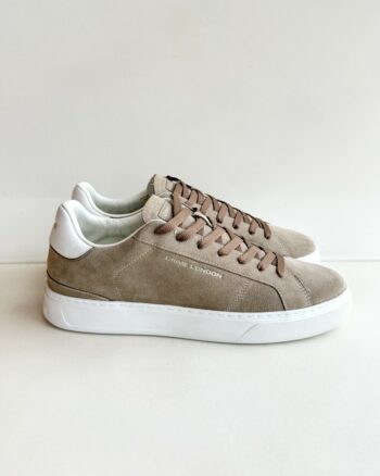 Crime London Blade Sneakers Uomo In Camoscio Beige