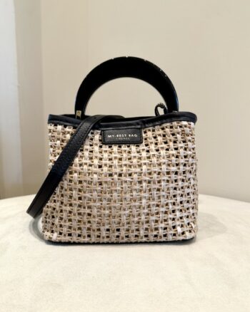 My Best Bag Mini Borsa A Mano Donna In Rafia Naturale
