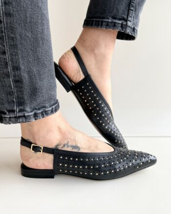 Janet E Janet Chanel Donna Nero Con Borchie Oro