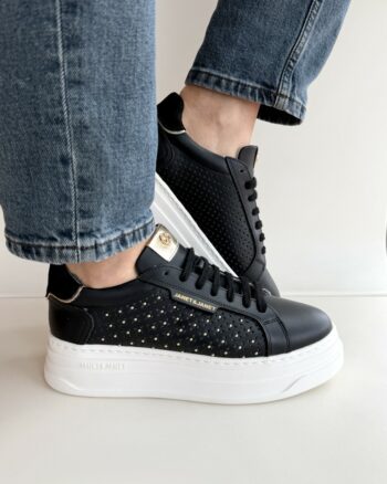 Janet E Janet Chanel Donna Nero Con Borchie Oro