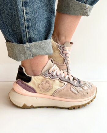 Satorisan Chacrona Metta Sneakers Donna In lino E Rafia Beige