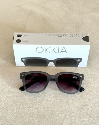 Okkia Giovanni Occhiali Unisex Con Rivetti Grigio