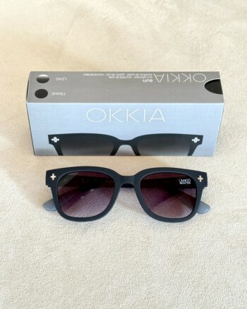 Okkia Giovanni Occhiali Unisex Con Rivetti Nero