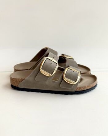 Birkenstock Arizona Donna Big Buckle In Pelle Oliata Tabacco Brown