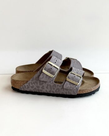 Birkenstock Arizona Donna Taupe Con Stampa Maculata