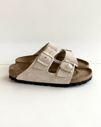 Birkenstock Arizona Donna In Camoscio Sandcastle