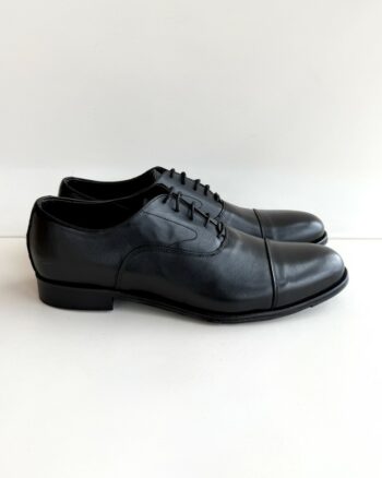 Lord Douglas Stringata Uomo In Pelle Nera Fondo Cuoio