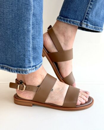Frau Sandalo Piano Donna In Pelle Marrone Chiaro